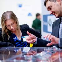 A student explains their project